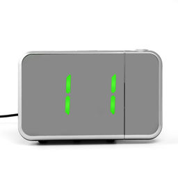 Часы электронные настольные, USB, календарь, будильник, с проекцией, зелёная индикация