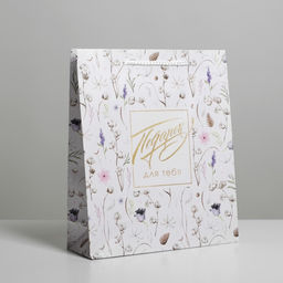 Пакет подарочный ламинированный, упаковка, Gift for you, ML 21 х 25 х 8 см