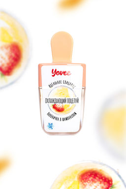 Бальзам для губ Yovee Охлаждающий поцелуй со вкусом клубнички в шампанском, охлаждающий, 5 мл - Yovee by toyfa фото 6