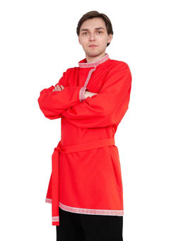 Рубаха-косоворотка мужская Красная р-р. XL 56-58