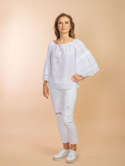 Блузка (хлопок) шитье №24-109 - Ганг фото 2