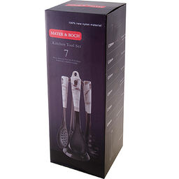 29523 Кухонный набор на подставка 7 пр нейлон/термопластик MB (х6) - Mayer&boch фото 4