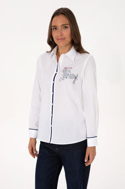 Kad_n Beyaz Uzun Kollu G_mlek