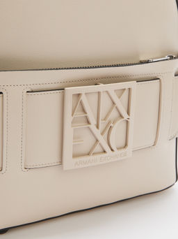 Женский рюкзак ARMANI EXCHANGE SUSIE Артикул 4368431, молочно-бежевый  фото 3