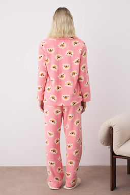 Trendyolmilla Ekru Ay?c?kl? Wellsoft K?sl?k Orme Pijama Tak?m? THMAW25PT00054  фото 4