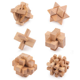 DELFBRICK DLS-23 Набор Головоломок деревянных 1 шт №2 55 элемент