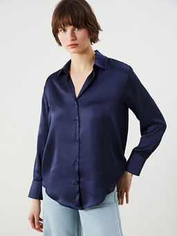 Oversize Saten Kad?n G?mlek