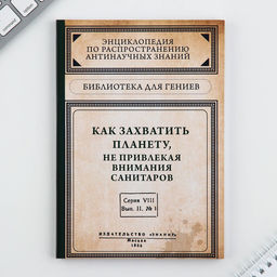 Ежедневник в тонкой обложке А5, 72 листа Книга