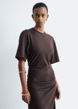 Vestido midi asim?trico tipo camiseta - H&m фото 8