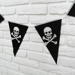 Гирлянда бумажная «Пират», 2,5 м