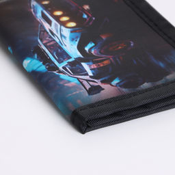 Кошелёк детский «Машина» Выбражулька, на липучке, чёрный