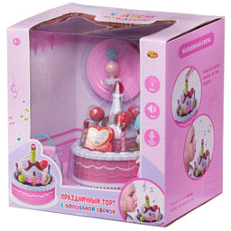 Игровой набор ABtoys Помогаю Маме Торт с куколкой и игровыми предметами, свет, звук, функция записи речи  фото 6