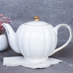 Чайник заварочный 800 мл костяной фарфор / FY23005 /уп 24/ - Галеонтрейд фото 2