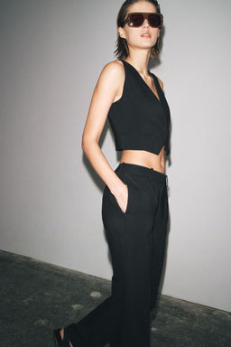 ZW COLLECTION STRAIGHT-LEG TROUSERS - Zara фото 6