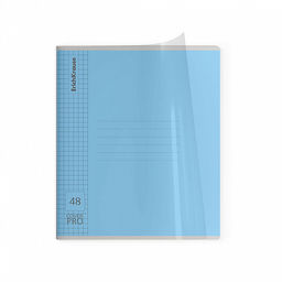 Цена за 5 шт. Тетрадь общая ученическая с пластиковой обложкой на скобе ErichKrause Классика CoverPrо fizzy, А5+, 48 листов, клетка_MIX-PACK фото 3