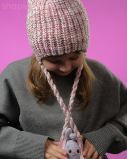 12617/2 MGU Ушанка для девочки флис (48-52)