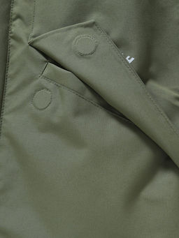 Парка зимняя подростковая для мальчика с капюшоном и мехом цвета хаки 9535Kh - Mtforce фото 16