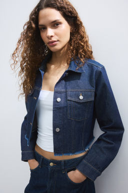 Cazadora denim cropped - H&m фото 2