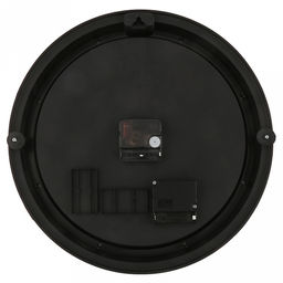 Часы настенные Механика д32см, h6,6см, циферблат Шестеренки вращающиеся, черный/потертое серебро; цифры арабские поверх стекла, серебристый; корпус пластик, черный; в лотке (Китай) - Домашняя мода фото 4