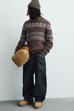 TEXTURED FAIRISLE JACQUARD JUMPER - Zara фото 6