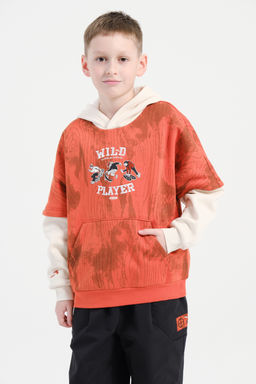 Худи утепленное Кирпичный