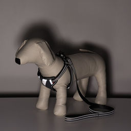 Комплект амуниции светоотражающий, размер S, ОГ 35-60 см, стропа 1,5 см, серый - Пижон фото 11