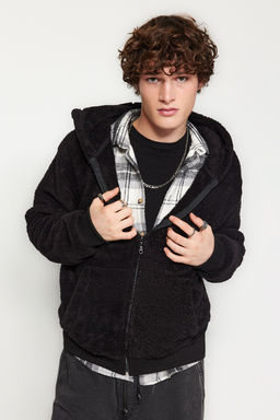 TRENDYOL MAN Bej Regular/Normal Kesim Full Fermuar Cepli Polar Kal?n Sweatshirt-H?rka TMNAW24SW00109 - Trendyolmilla фото 3