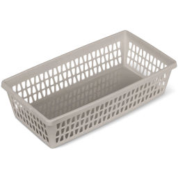 Цена за 5 шт. Корзина для хранения универсальная "Велетта", цвет коричнево-серый, 21*11*5см