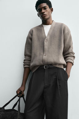 PURL KNIT CARDIGAN - Zara фото 6