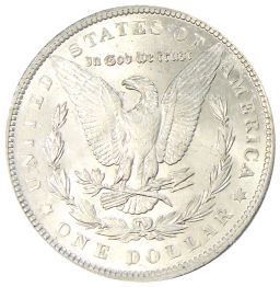 Монета 1 доллар 1889 года США Доллар Моргана