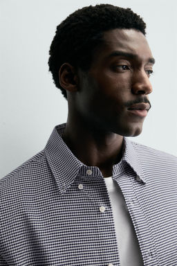 COTTON CHECKS SHIRT - Zara фото 5