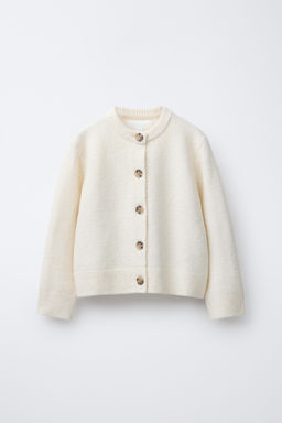 PLAIN KNIT CARDIGAN