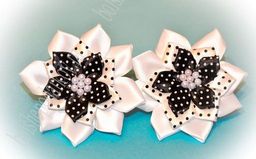 Лента атласная в горошек 0,6 см*25 ярд (10 бобин) SF-1368, розовый №094 - No name фото 2