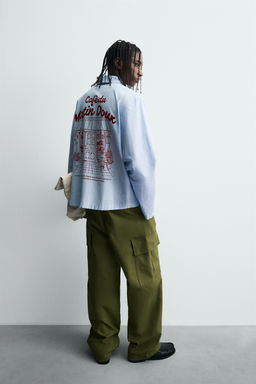 GRAPHIC STRIPED SHIRT - Zara фото 7