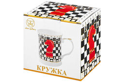 Кружка 400 мл 12,5*9*10 см Ход конем, NEW BONE CHINA - Elan gallery фото 7