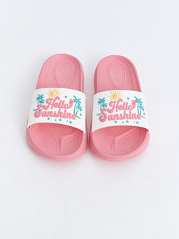 Bask?l? Tek Bantl? K?z ?ocuk Terlik - Waikiki фото 3