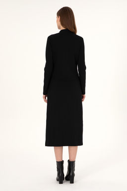 Женское черное трикотажное платье Неожиданная скидка в корзине - U.s. polo assn фото 4