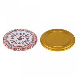 Крышка СКО1-82-18 Старинные обычаи, для бытового консервирования, с уплотнителем, пищевая жесть марки ЭЖК, ТУ BY 810001397.001-2017, s0,18мм, упаковка: 49шт золото/1шт литография, термоусадочная пленка, т.м. Maria (Беларусь) - Домашняя мода фото 4