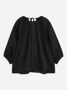 Blusa de lino fruncida - H&m фото 2