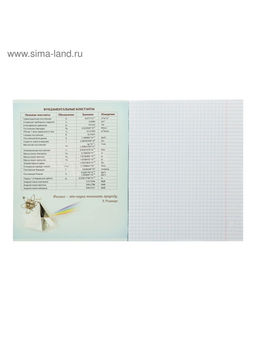 Тетрадь предметная Неон, 48 листов в клетку Физика, со справочным материалом, обложка мелованный картон, УФ-лак, блок офсет - Calligrata фото 7