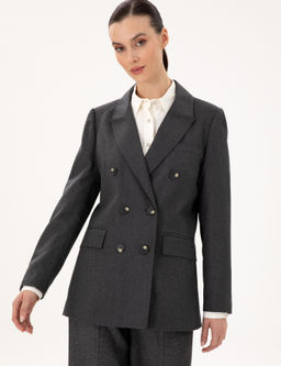 Antrasit Regular Fit Y_n Ceket