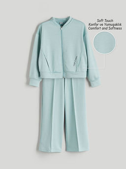 Dik Yaka K?z ?ocuk Soft Touch E?ofman Tak?m