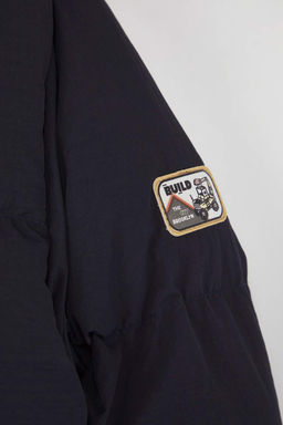 Lacivert Duz/Basic Kal?n Kapusonlu Regular Unisex Cocuk Mont TKDAW26MO00014 - Trendyolmilla фото 9