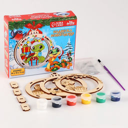 Ёлочная игрушка из дерева своими руками на новый год Подарок от змейки, набор для творчества - Лесная мастерская фото 2