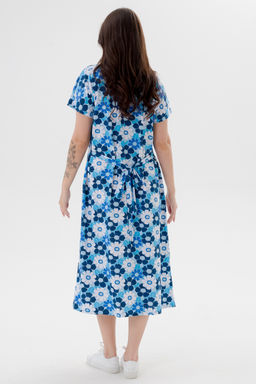 Платье женское из кулирки Миранда голубая ромашка - Амадэль фото 8