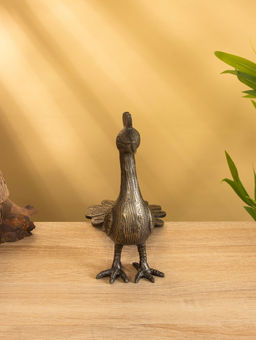 Сувенир «Павлин», 28×12×21 см, алюминий