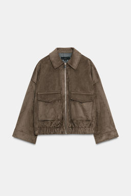FAUX SUEDE JACKET - Zara фото 8