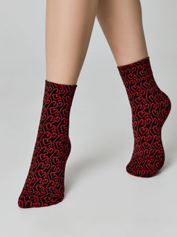 CONTE FANTASY Плотные носки с рисункамиLove nero-bianco 23С-83СП - Conte elegant фото 9