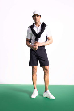 DeFactoFit Standart Fit Sporcu K?sa Paca Sort  фото 5