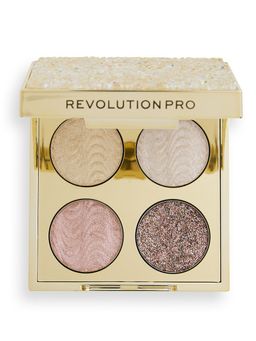 Revolution PRO Палетка теней для век Crystal Eye Quad, Gold Crystal